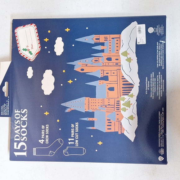 NEW! Women's Harry Potter Hogwarts Express 15 Days of Socks Advent Calendar - Picture 4 of 7